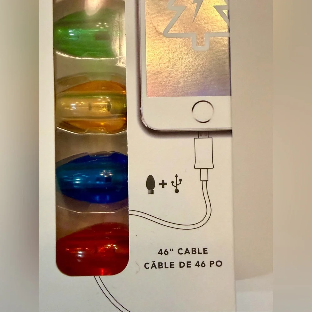 Festive LED Christmas Charging Cable for iPhone/iPad/iPod Lightning Connector